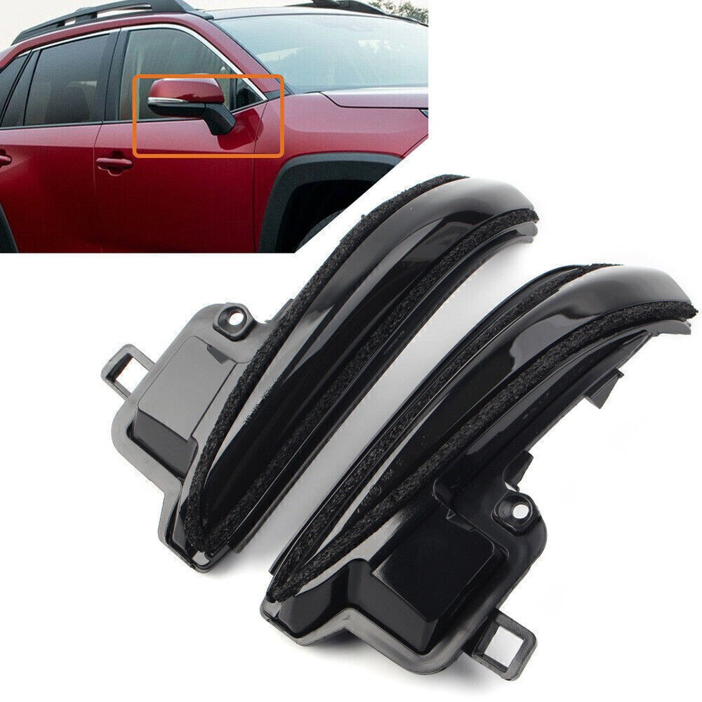 2x Dynamic Sequential Turn Signal Side Mirror Light For Toyota Tacoma N300 16-20
