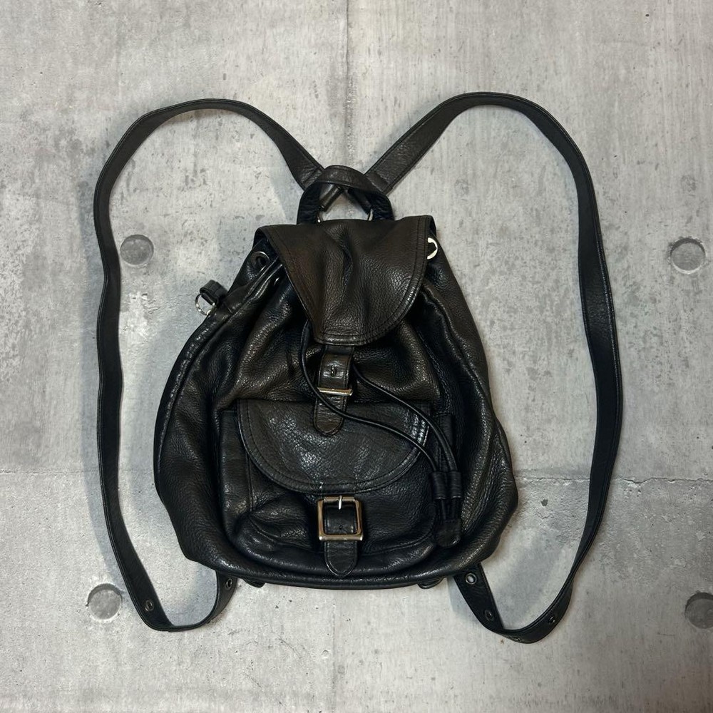 Porter 00s Archive Leather Backpack Y2K Black Authentic Large Size