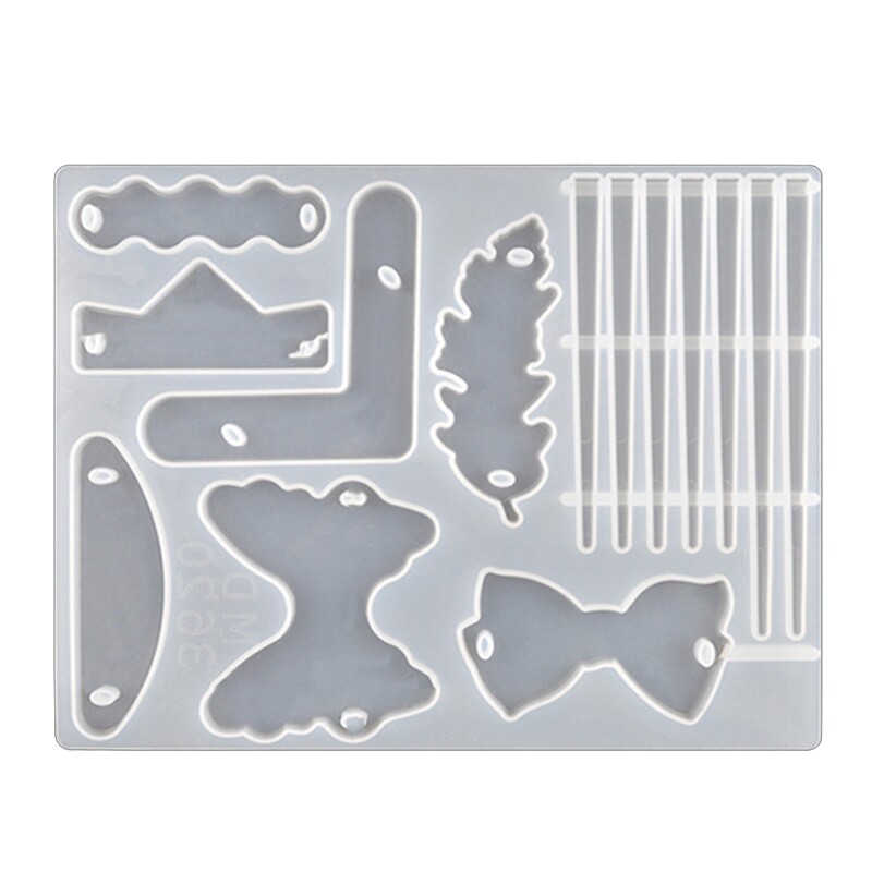 Silicone Resin Molds for DIY Hair Pins and Jewelry Crafting
