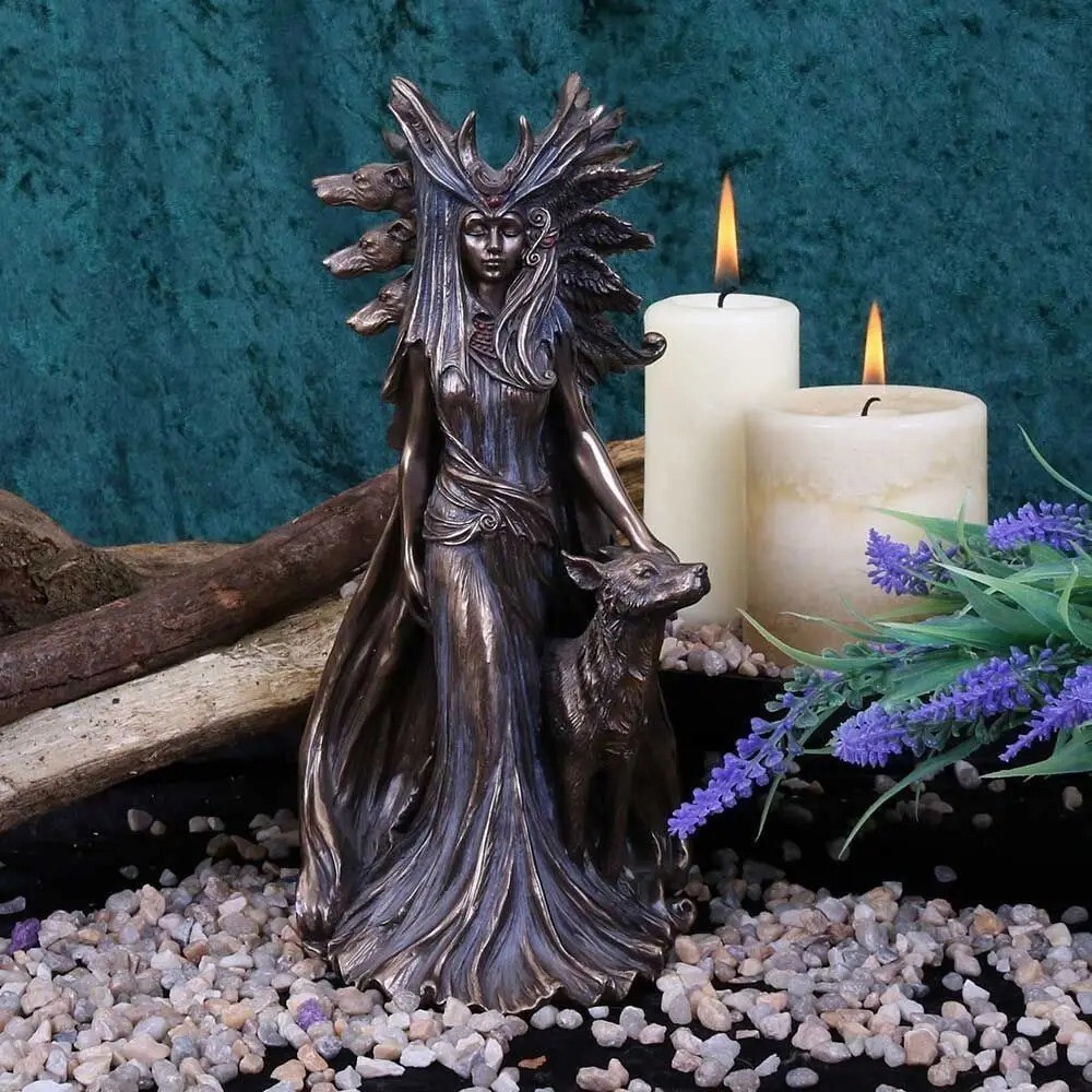 Hecate Greek Goddess Mysterious Witch Hound 3D Resin Statue
