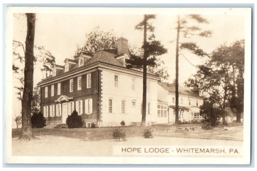 c1920's Hope Lodge View Whitemarsh Pennsylvania PA  RPPC Photo Postcard