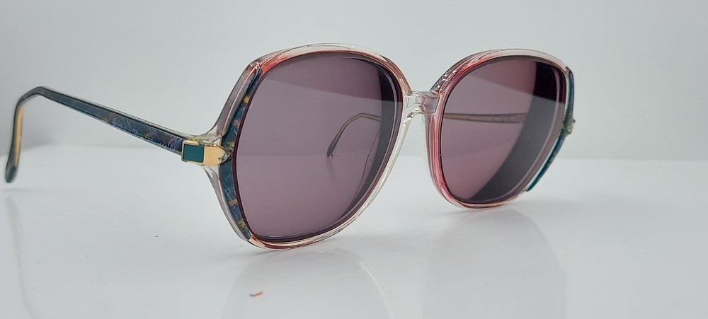 Vintage Rodenstock 913 Green Purple Translucent Oval Sunglasses FRAMES ONLY