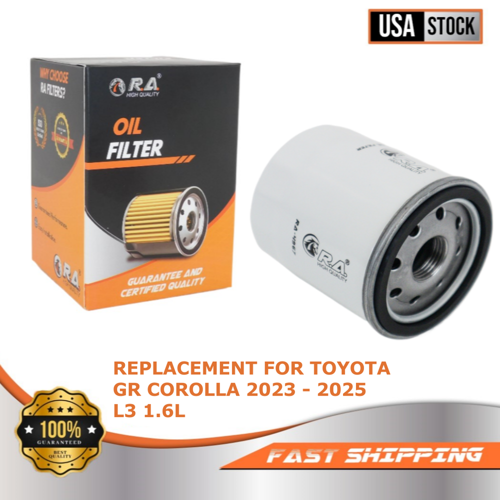 4967 Spin-On Engine Oil Filter for TOYOTA GR COROLLA 2023 2024 2025 L3 1.6L