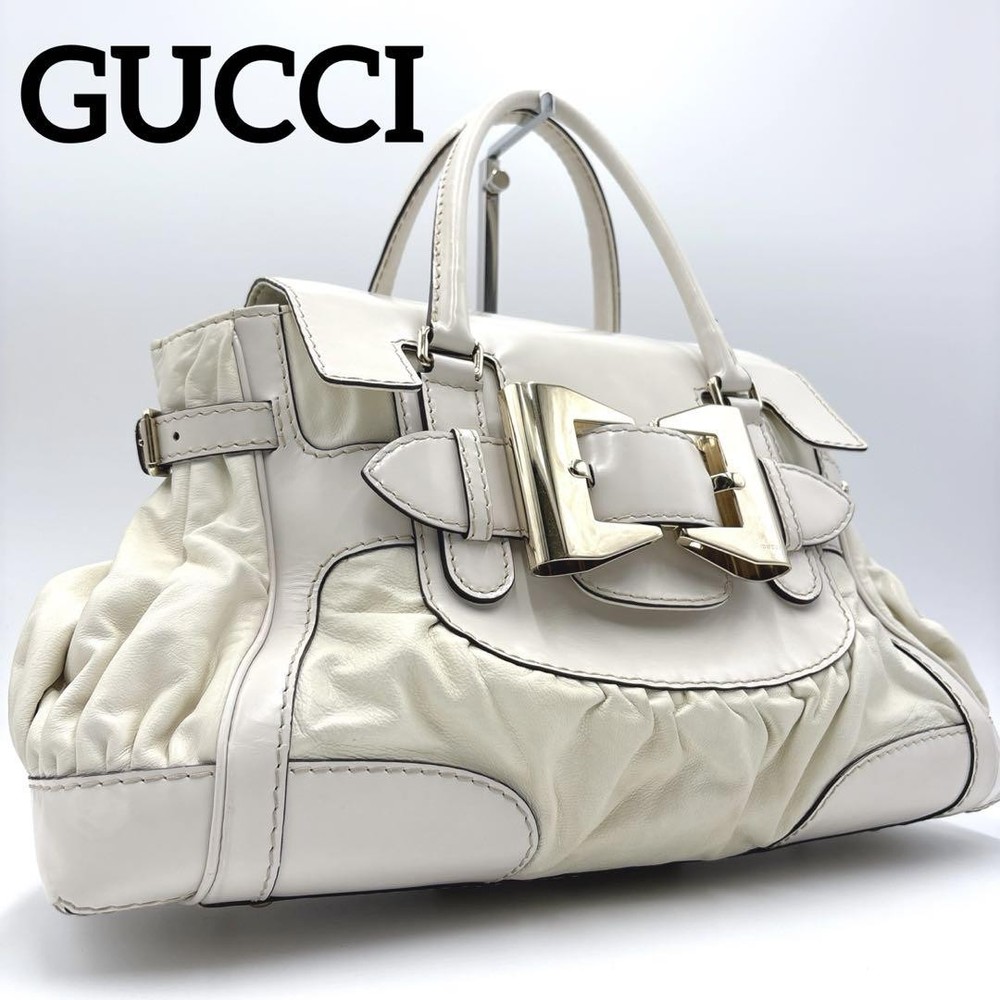 GUCCI Gold Hardware Queen Tote Handbag in Excellent Condition