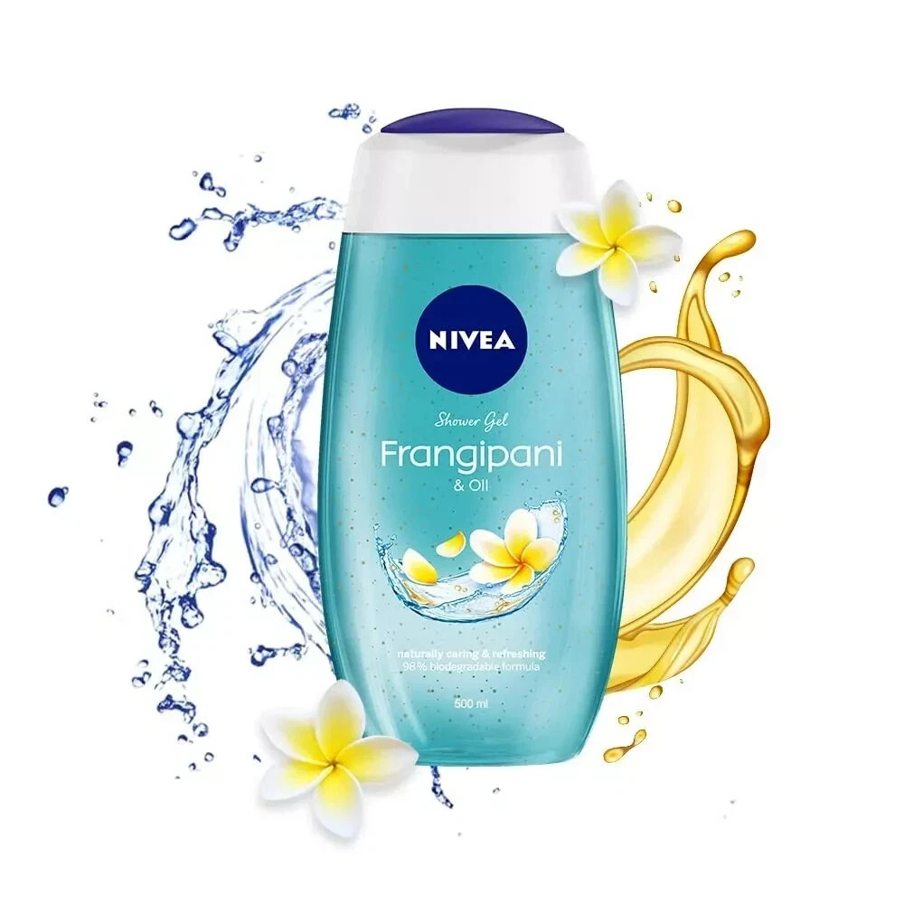 NIVEA Frangipani & Oil Infused 500ml Body Wash with Free Worldwide Shipping