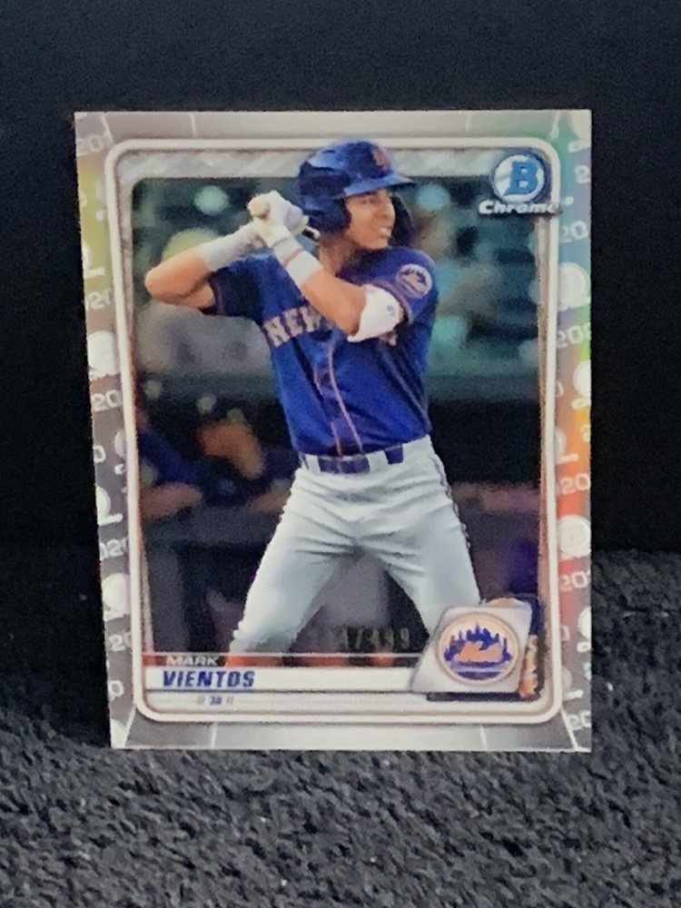 Mark Vientos 2020 Bowman Chrome Refractor /499 New York Mets