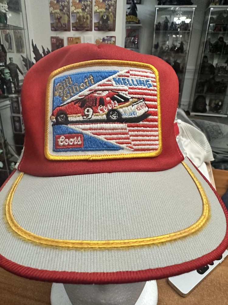 Vintage BILL ELLIOTT Coors Melling Nascar Racing Foam Trucker Hat Snap Back