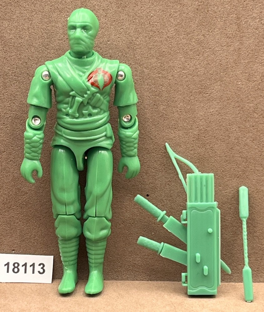 BLACK MAJOR CUSTOM STORM SHADOW GREEN TEST SHOT G.I. Joe 3.75