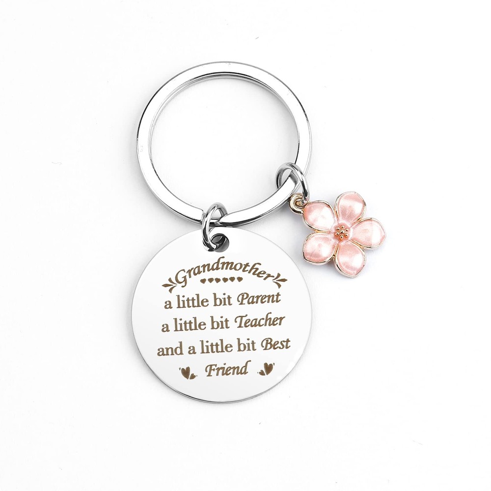 Mothers Day Gifts for Grandma from Granddaughter Grandma Keychain Grandma Bir...-image