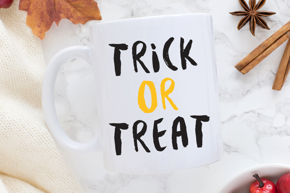 Holiday Mugs Trick Or Treat Halloween Mug Coffee Mug Halloween Decor Fall Mug