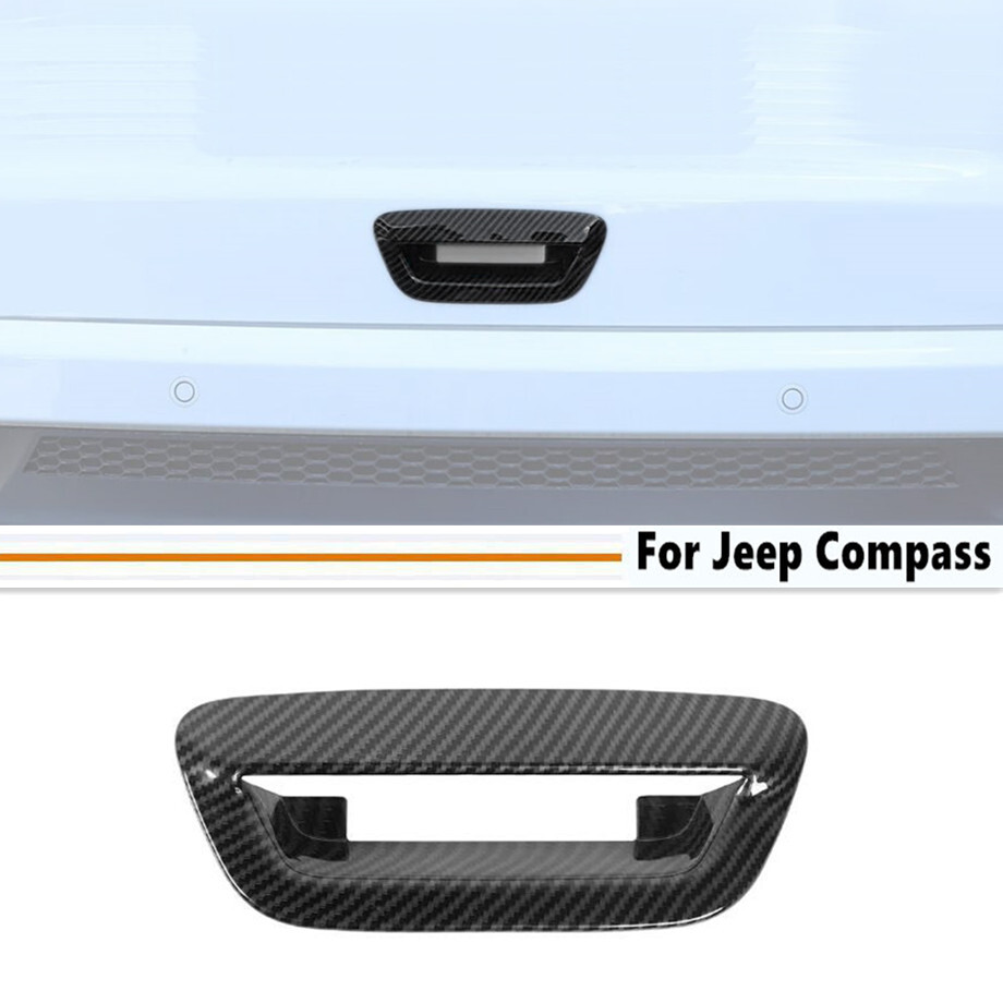 2025 Jeep Compass Carbon Fiber Rear Trunk Handle Cover Trim