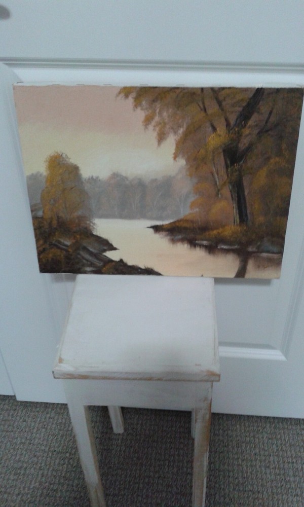 SENIC Hand-Painted Canvas Wall Hanging with Stunning Landscape Art