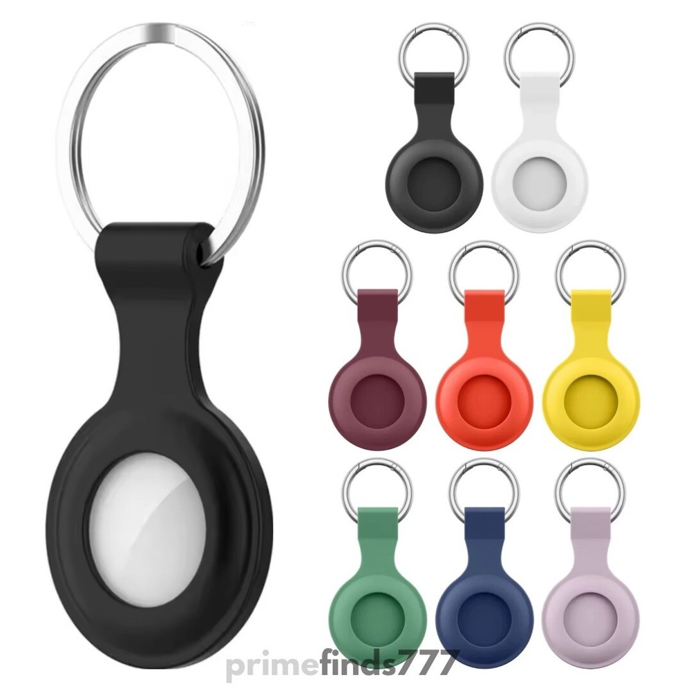 Apple AirTag Silicone Keychain Case - Anti-Scratch Protective Cover for Tracker