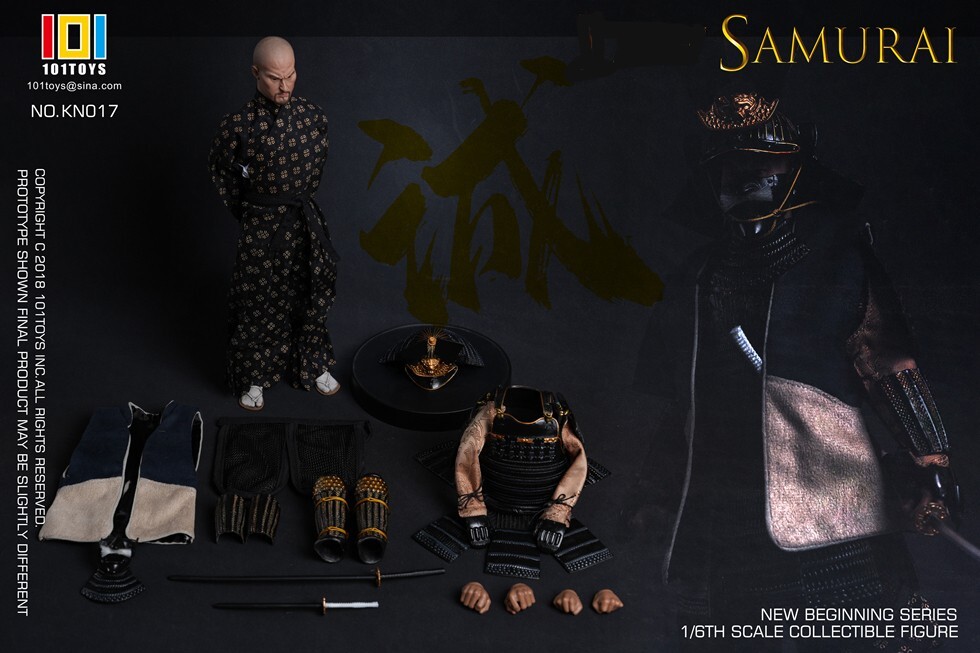 1/6 101TOYS KN017 Samurai Action Figure - New Beginner Series Sincerity