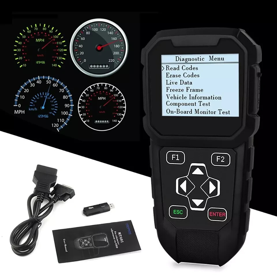 OBDPROG MT401 Cluster Calibration OBD2 Tool Scanner Correction Odometer Miles