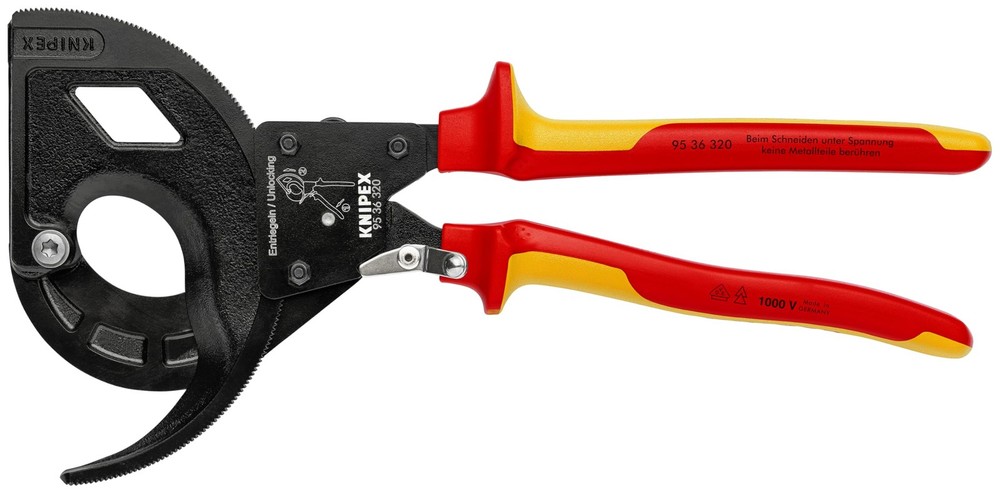 1000V Insulated 3-Stage Drive Ratchet Cable Cutter Tools 95 36 320
