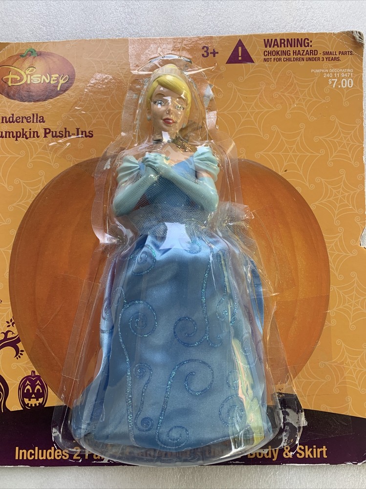 Disney Princess Cinderella Pumpkin Decorating Kit for Halloween or Cake Topper