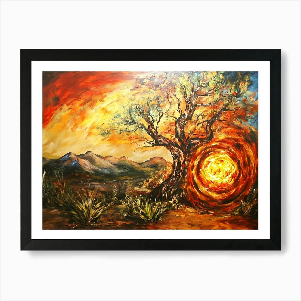 Tree of Life 126 Framed Wall Art Canvas Print Poster Picture  