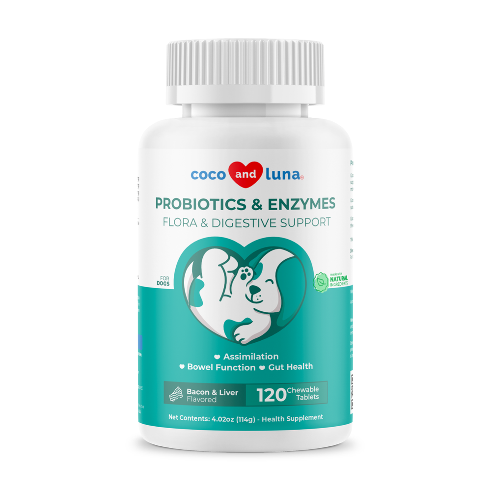 Probiotics for Dogs - Diarrhea & Gas Support, Digestive Enzymes, Dog Allergies