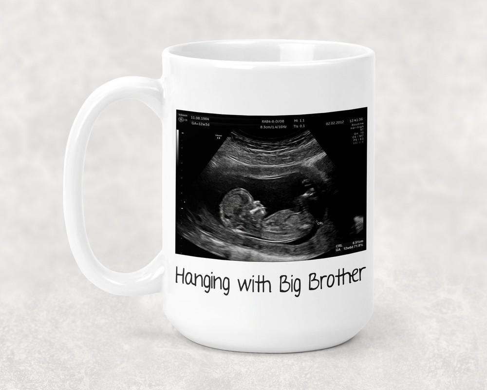 Ultrasound Mug For Big Bro Personalized For Expected Mother Big Brother Great