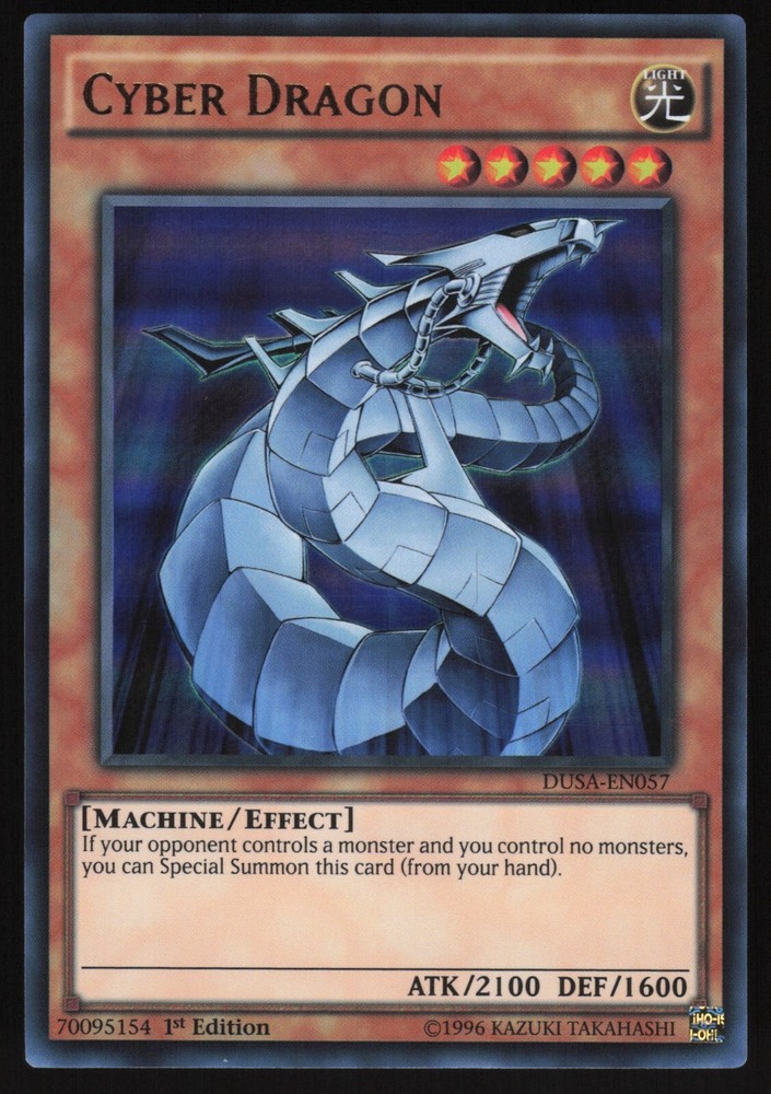 Cyber Dragon DUSA-EN057 Ultra Rare 1st Edition Yugioh Card-image