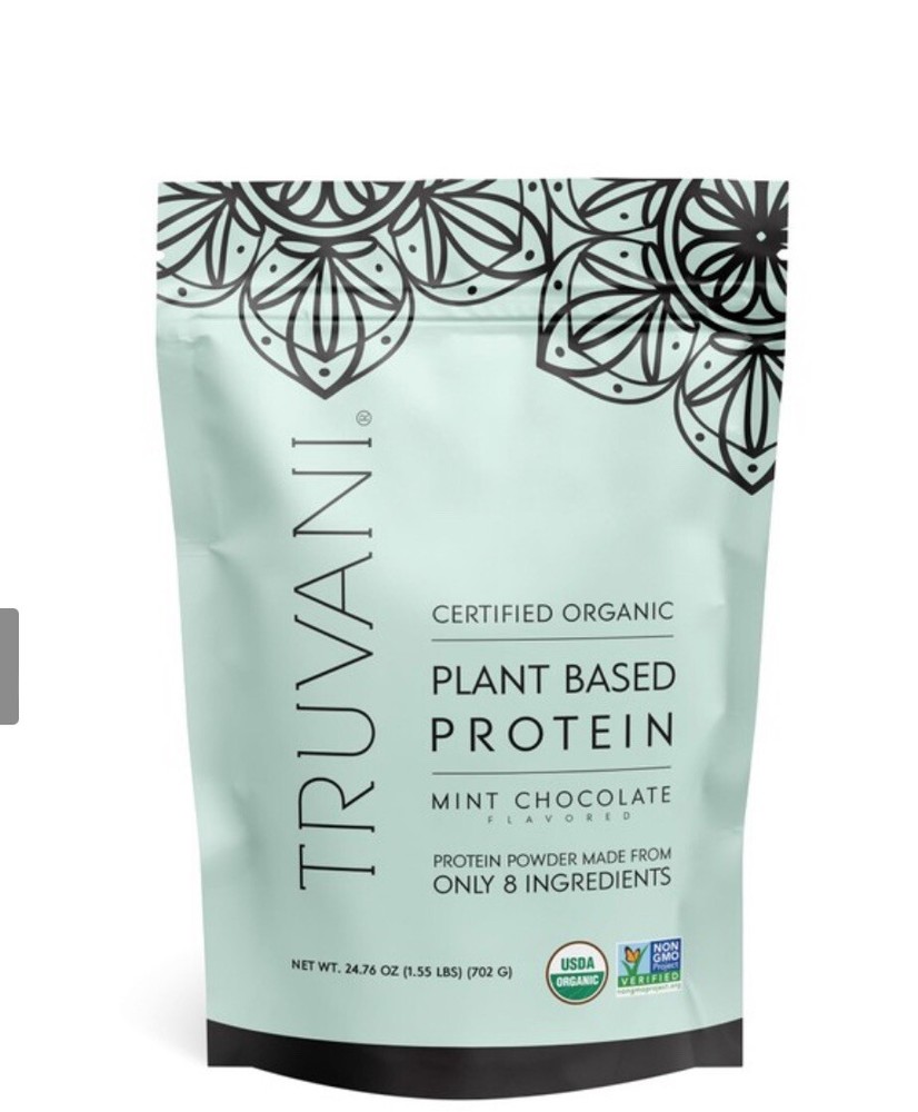 Truvani Vegan Pea Protein Powder | Mint Chocolate | 20g Organic Plant Based