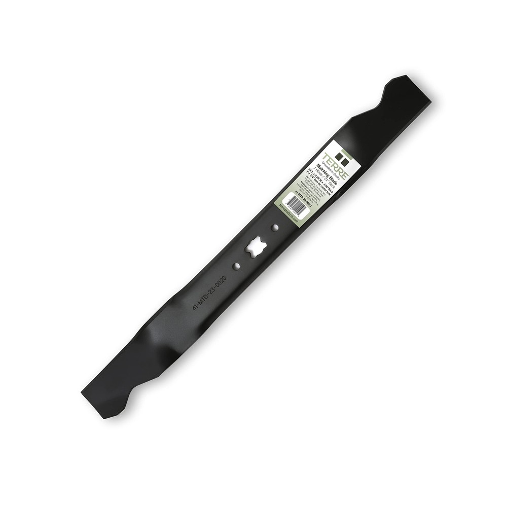 Terre Products, Single Mulching Mower Blade, 21 Inch Deck, Compatible with Cr...