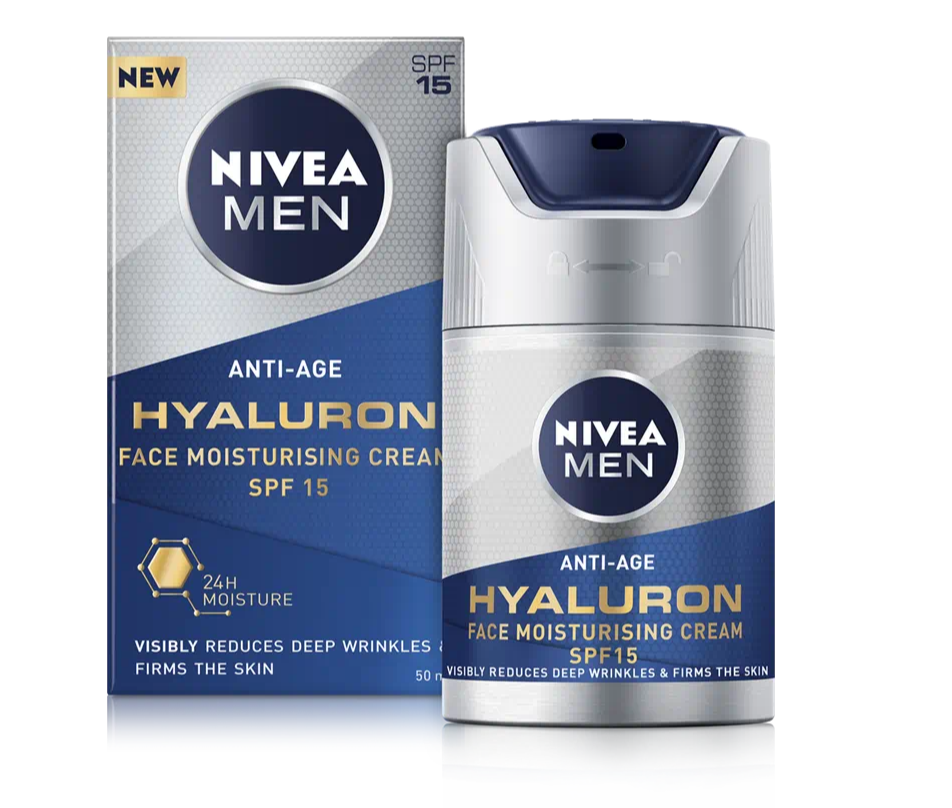 Nivea Men Anti-Age Face Cream with Hyaluronic Acid & SPF 15 50ml