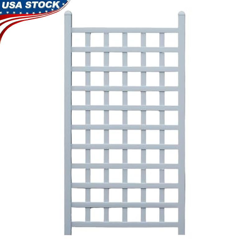 PVC Garden Trellis Plant Support Vines Climbing Flowers Vegetables W/ Anchors