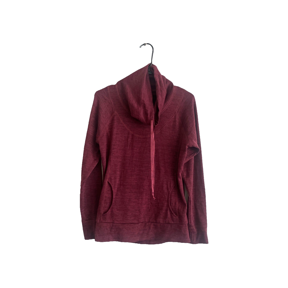 Kuhl Lea Women’s Hoodie  Sweatshirt size Small Cowl neck Pocket Burgundy.Nice T2
