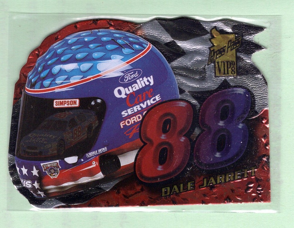 1998  Press Pass Vip  Head Gear Die Cut     Dale Jarrett