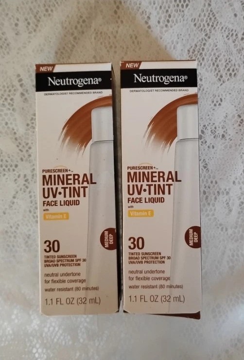 Neutrogena Purescreen+ Tinted Mineral Sunscreen SPF 30 for Medium Deep Skin 1.1 oz