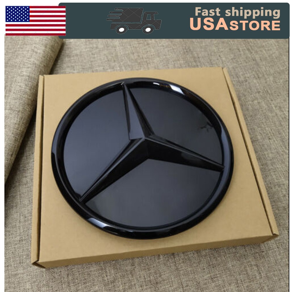 Front Grille Star Badge W205 C43 AMG Emblem Mirror Fit For Mercedes-Benz 2013-18