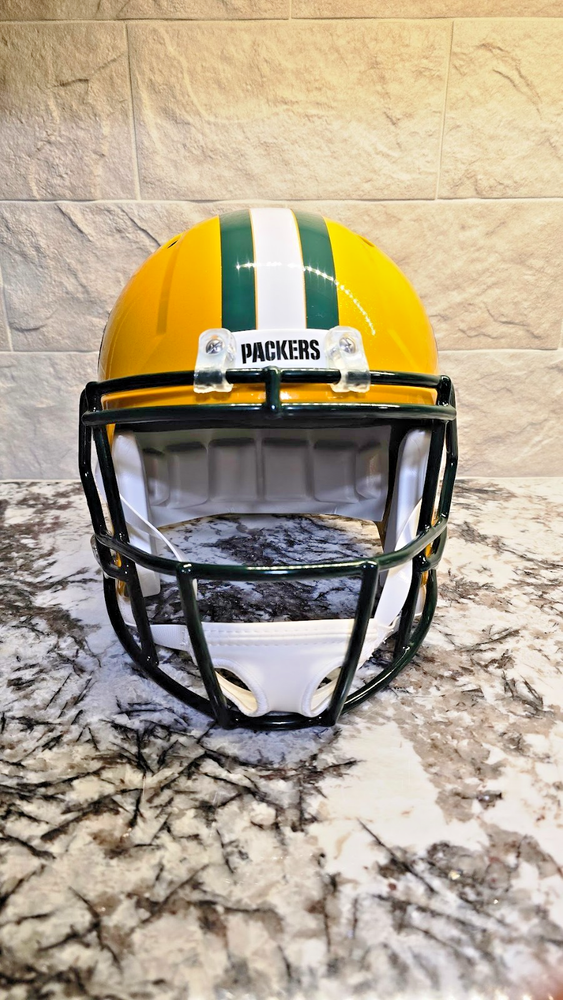 Green Bay Packers Sterling Sharpe Autographed Helmet HOF Rep