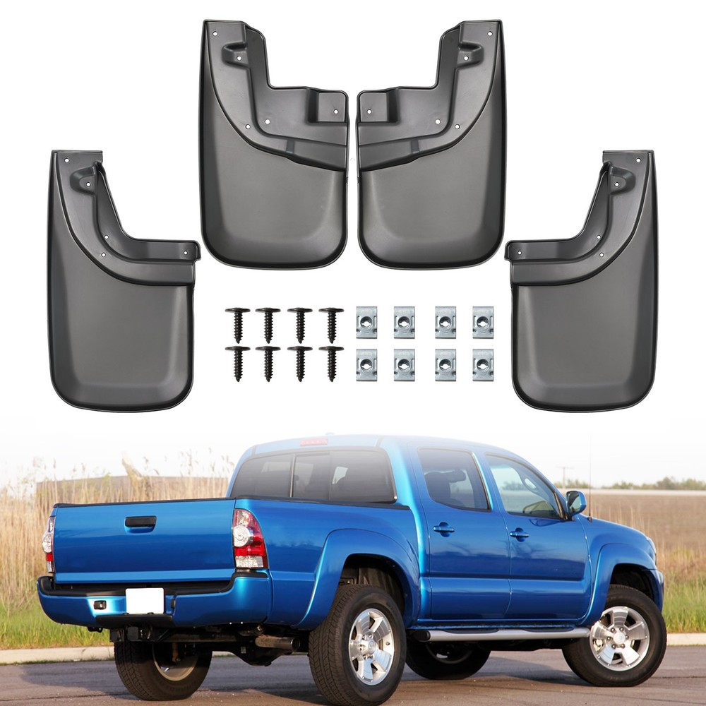 4x For Toyota Tacoma 2005-2015 Mud Flaps Splash Guards Mudguard Front  Rear