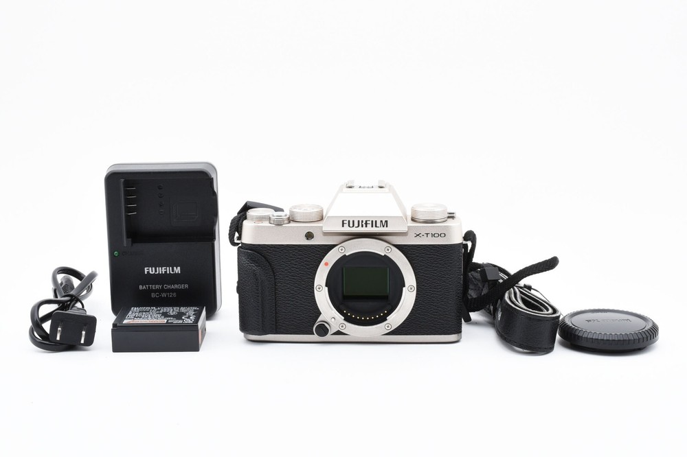 FUJIFILM X-T100 24.3MP Digital Camera Body Champagne Gold [Exc+++] Japan #B578