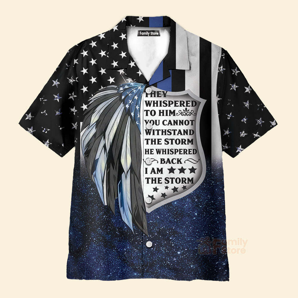Proud Of Thin Blue Police 3D Hawaiian Shirt For Men US Size Summer Style NEW