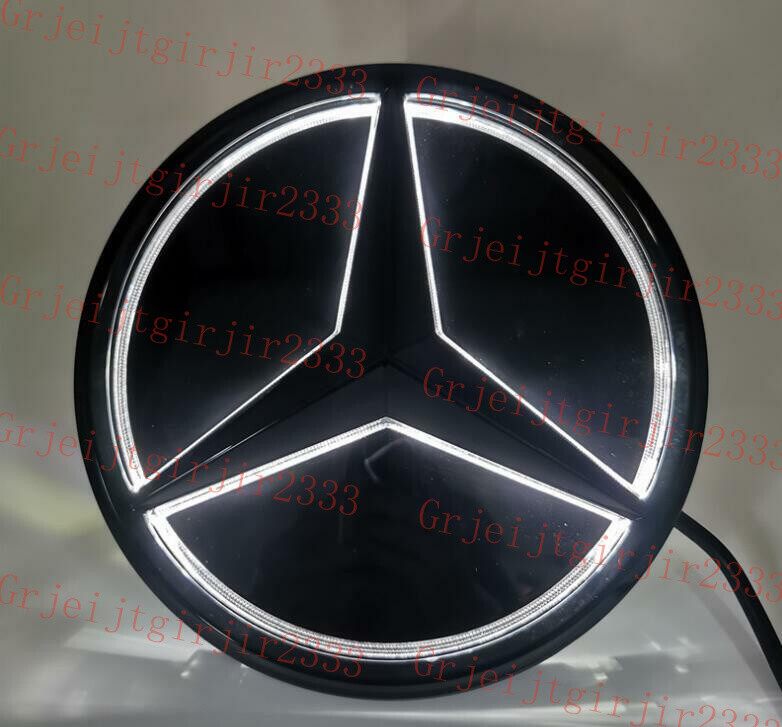 Illuminated LED Light Front Grille Star Emblem Badge For GLC GLE GLS 2016--2019