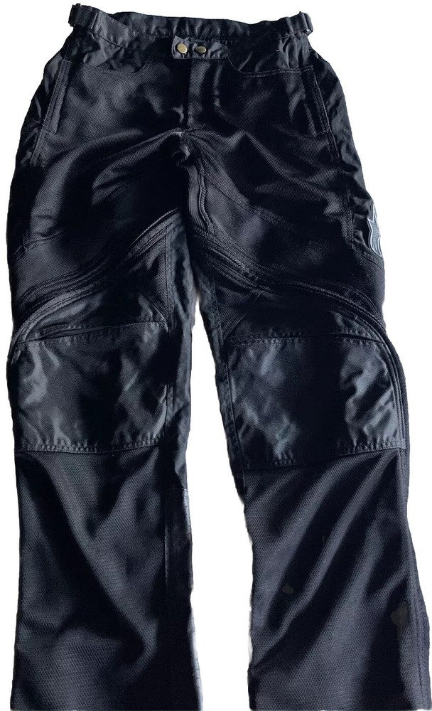 AlpineStars Air Mens Black Motorcycle Pants with Knee Pads Size L