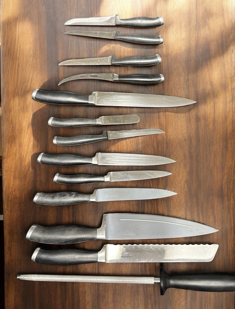 calphalon knife set 13 Pieces Used