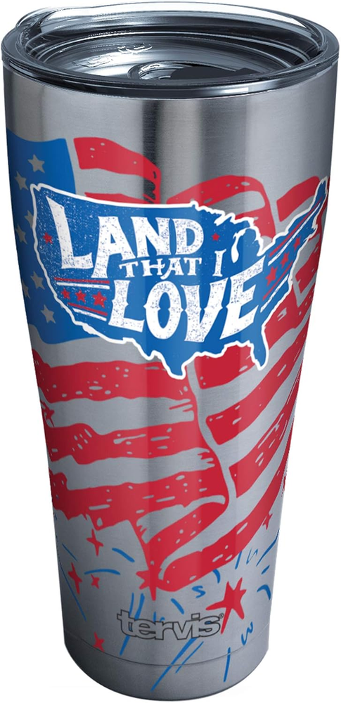 Land That I Love Triple Walled Insulated Tumbler Travel Cup Keeps Drinks Cold &