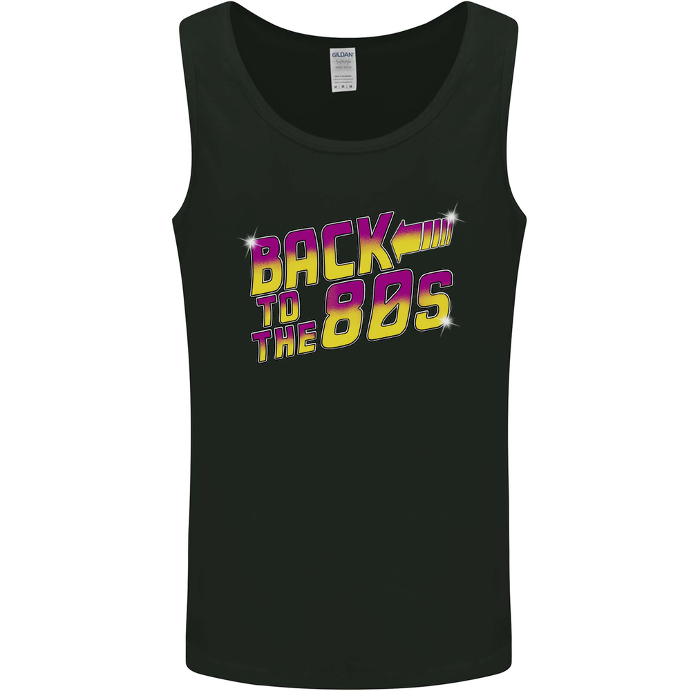 Back to the 80s Retro Pop Music Birthday Mens Vest Tank Top