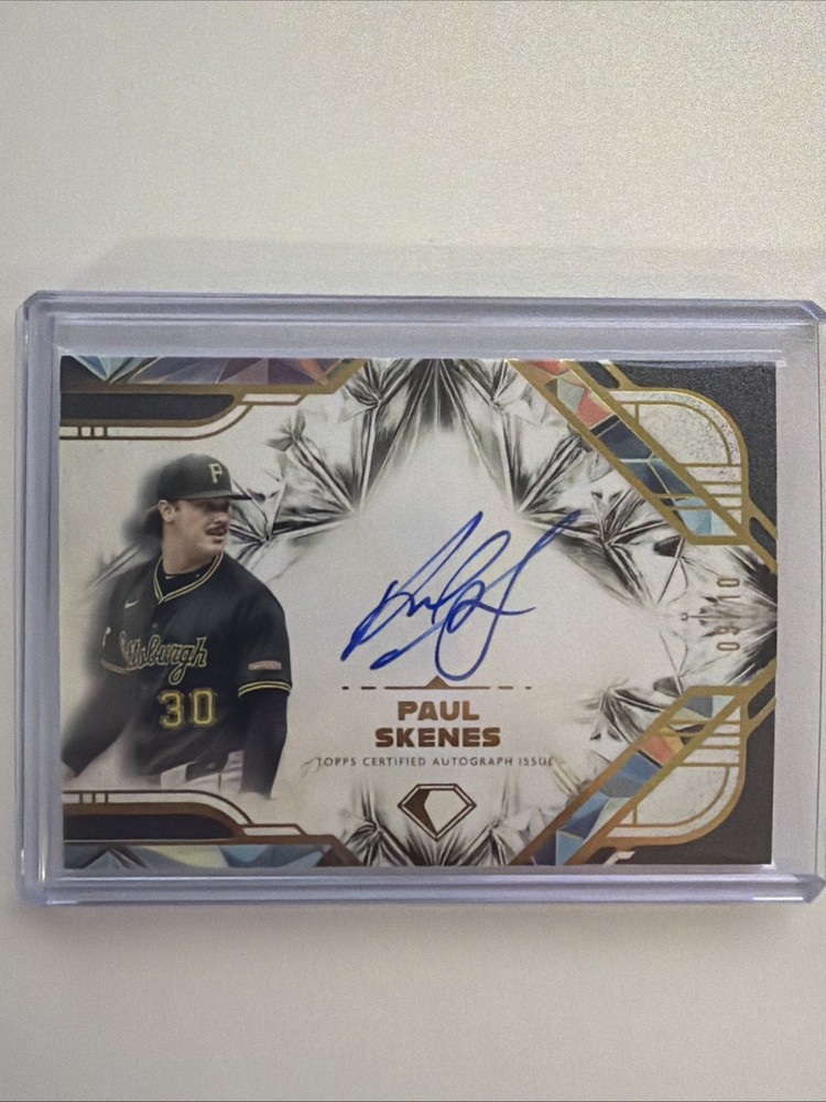 2025 Topps Diamond Icons Autographs Black /10 Paul Skenes #DIA-PS (AU)