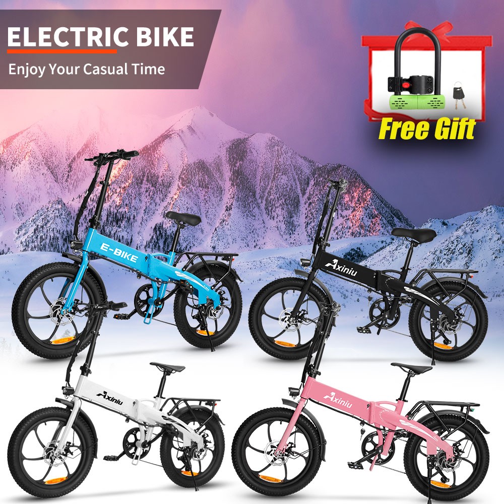 850W 48V 20'' E-Bike Folding Electric Bike Motor City Bicycle Commuter Ebike