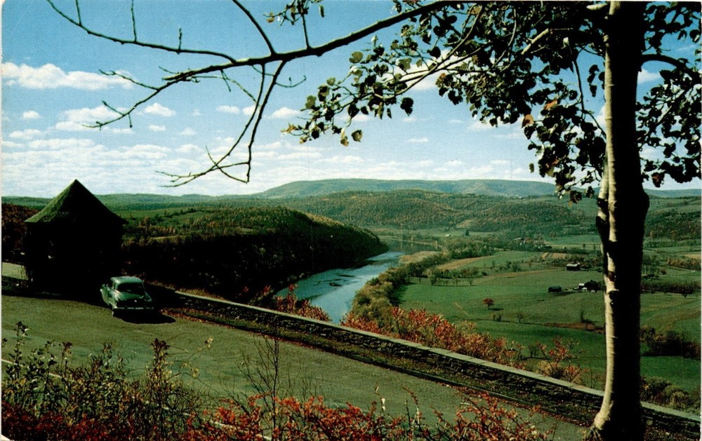 French Azilum, Susquehanna River, Marie Antoinette Lookout, Wyal Postcard