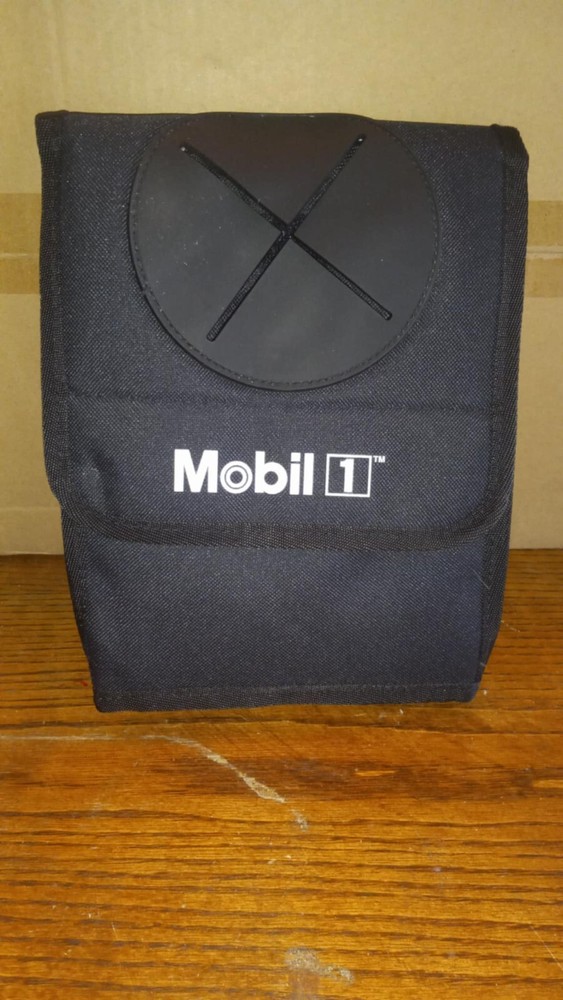 Mobil1 Insulated Lunch Cooler Black Promotional Bag
