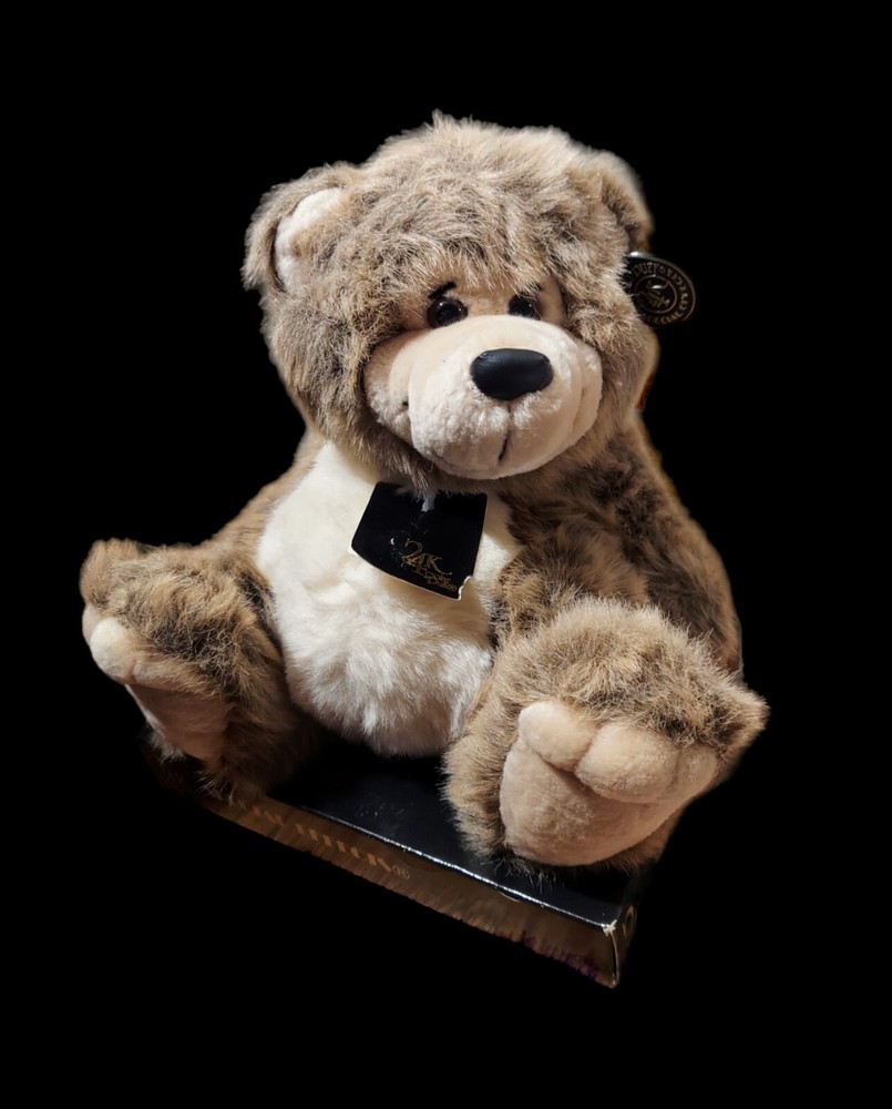 VINTAGE 1991 24K POLAR PUFF PLUSH TEDDY BEAR Stuffed Animal Collectible Toy NEW