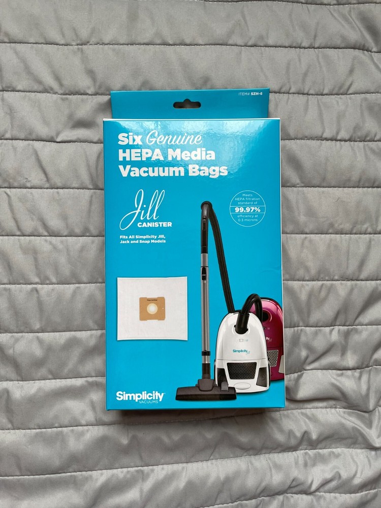 SZH-6 Jill Canister Vacuum Replacement Bags with Certified Hepa Media, Fits w...