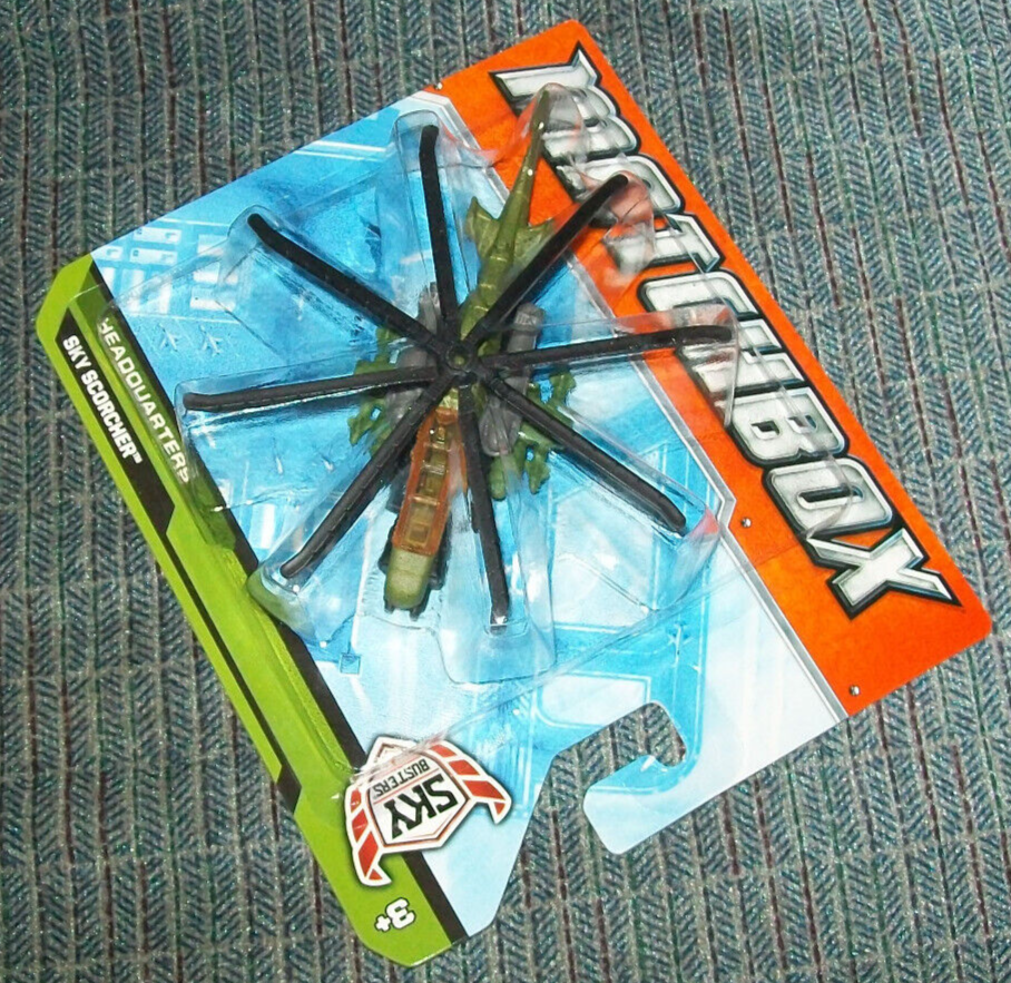 MATCHBOX SKY BUSTERS SKY SCORCHER HELICOPTER (GREEN) MBX 2012 W5322-0910 HTF