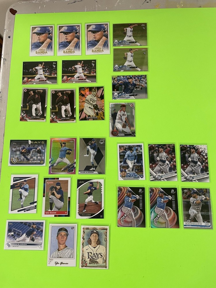 Anthony Banda Kevin Kiermaier Tyler Glasnow Rookies Inserts 27 Cards Dodgers